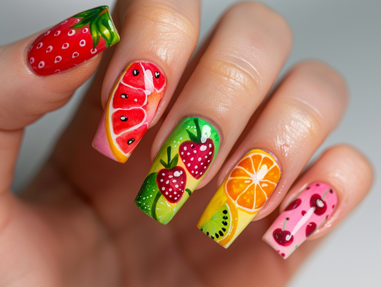 Fruit Frenzy Nail Designs