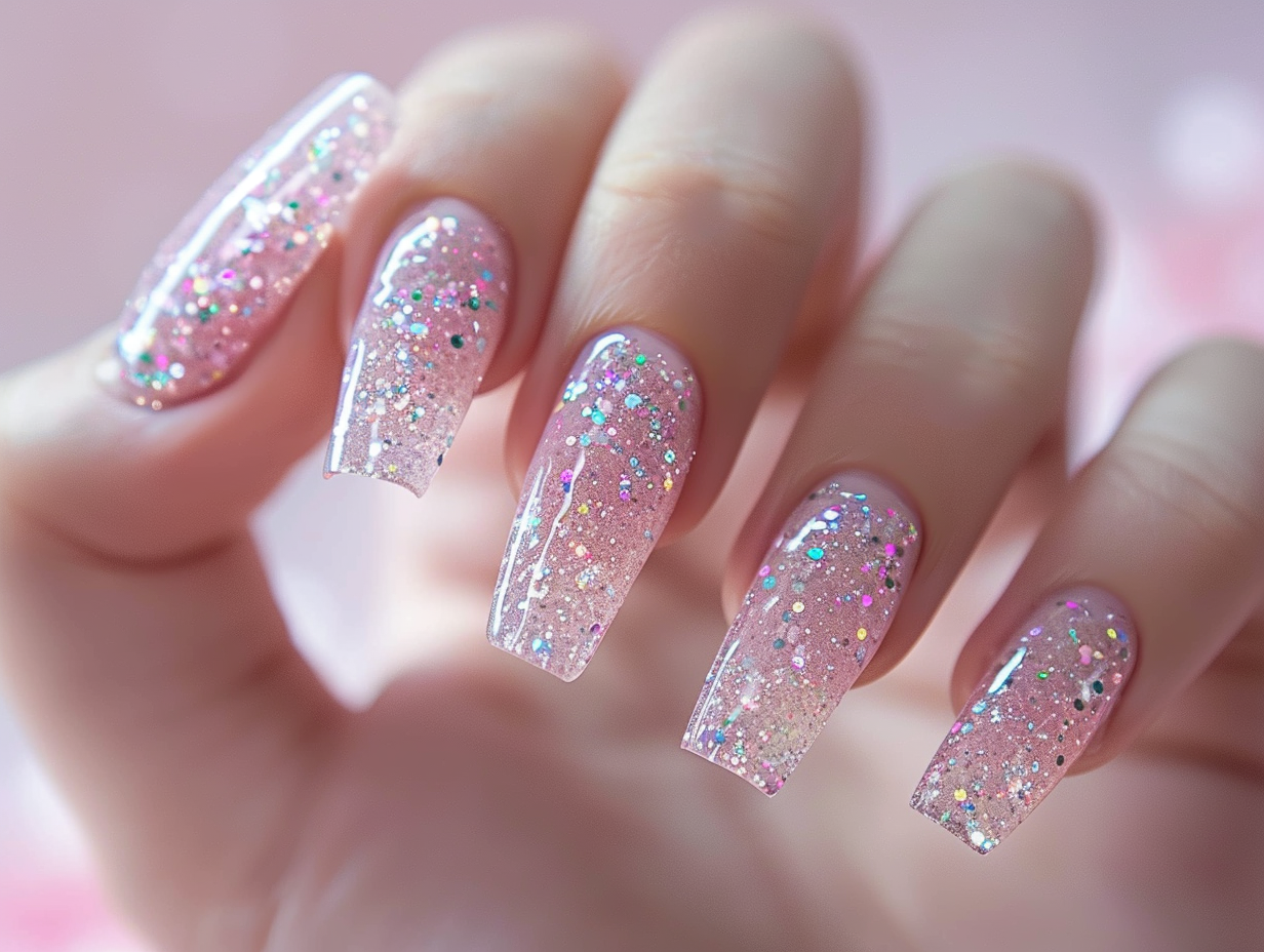 Glitter Tips Nail Designs