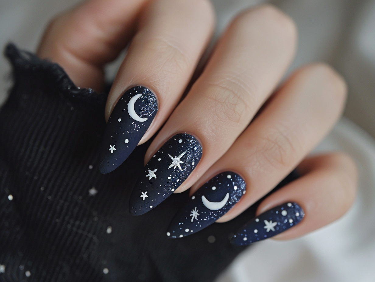 Midnight Sky Nail Designs