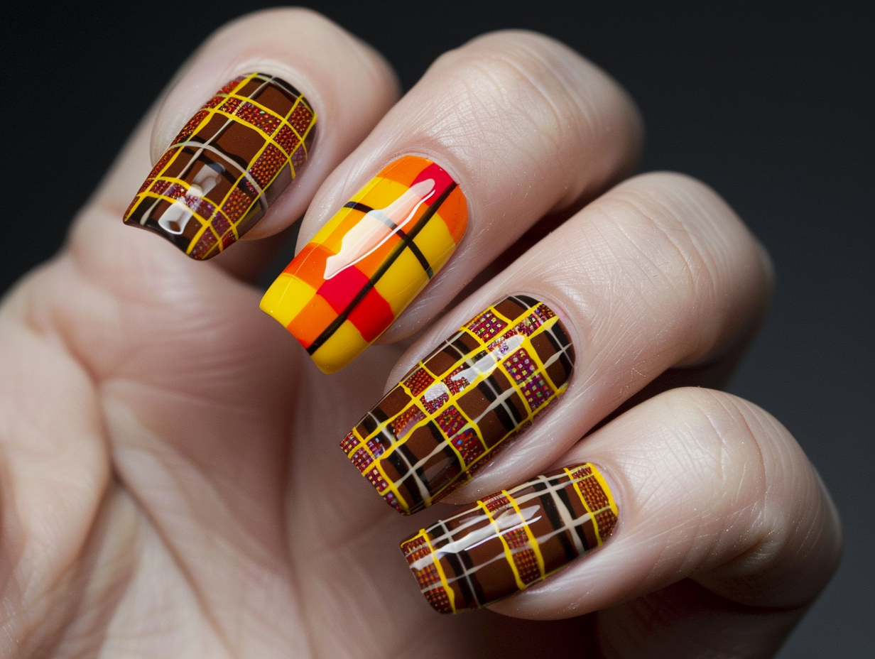 Plaid Perfection Nail Designs