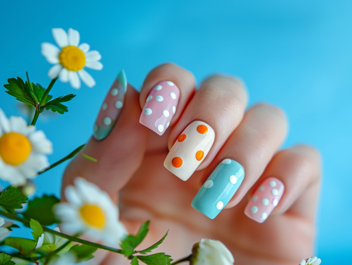 Polka Dots Nail Designs