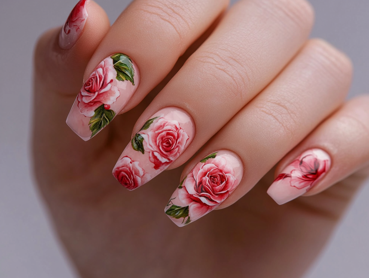 Floral Romance Nail Designs