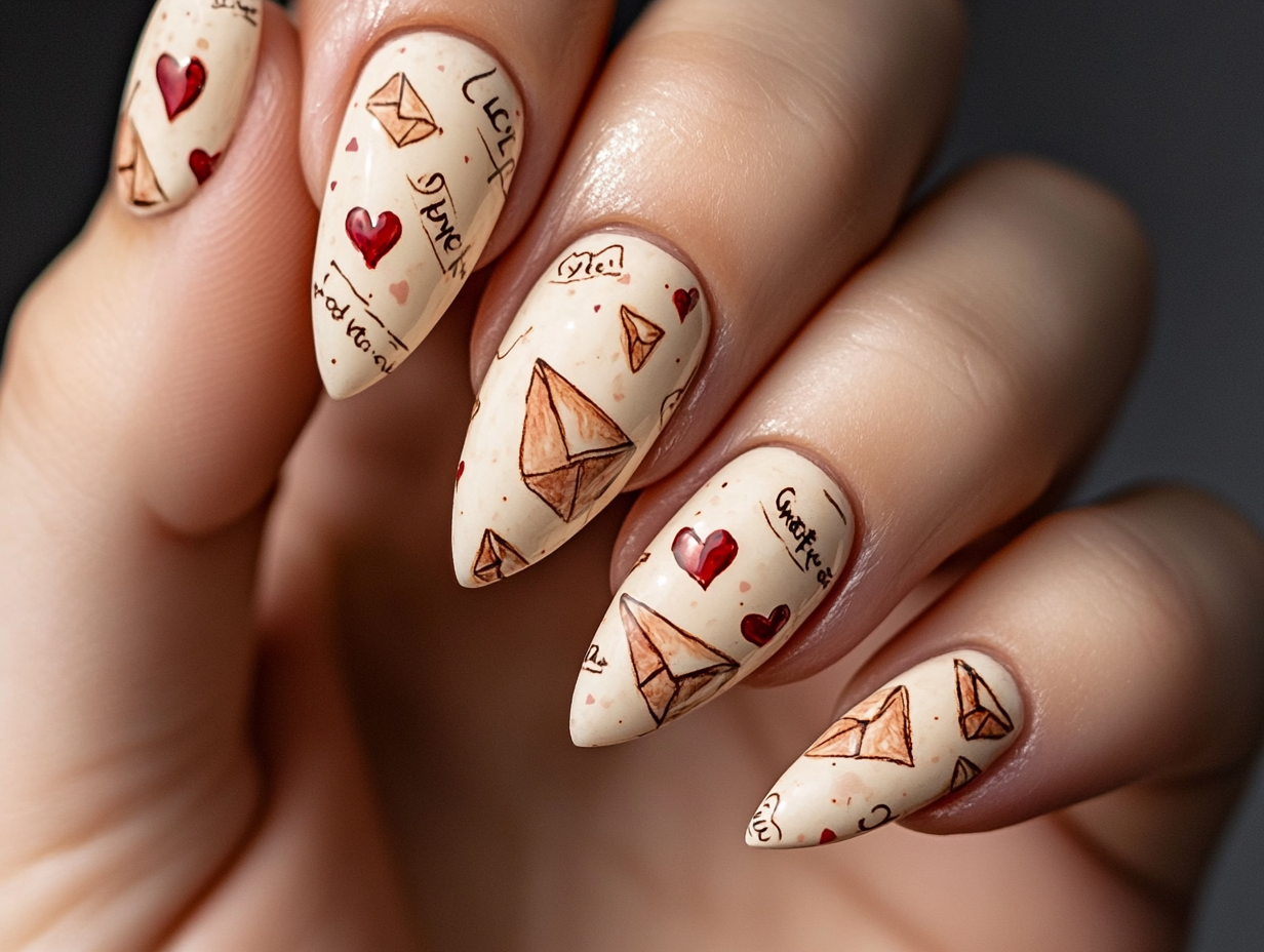 Love Letters Nail Designs