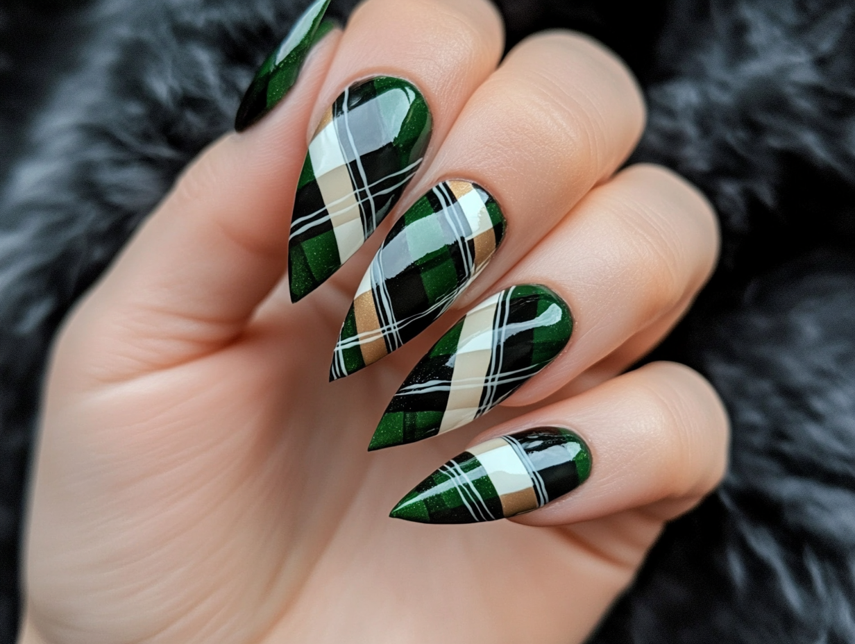 Plaid Patterns Nail Designs